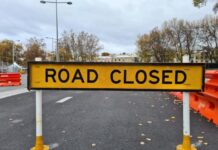 Road closures due to floodwaters