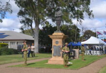 Dalby’s service and parade