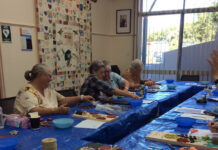 Bottle Top Flowers at Jandowae Library