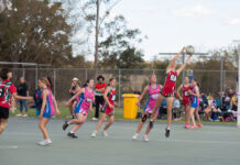 Downs players take on netball challenge