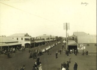 Anzac Day March in Dalby 1916